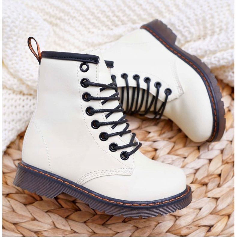 FRROCK Botas infantis quentes com zíper, gabby branco fosforescente 2