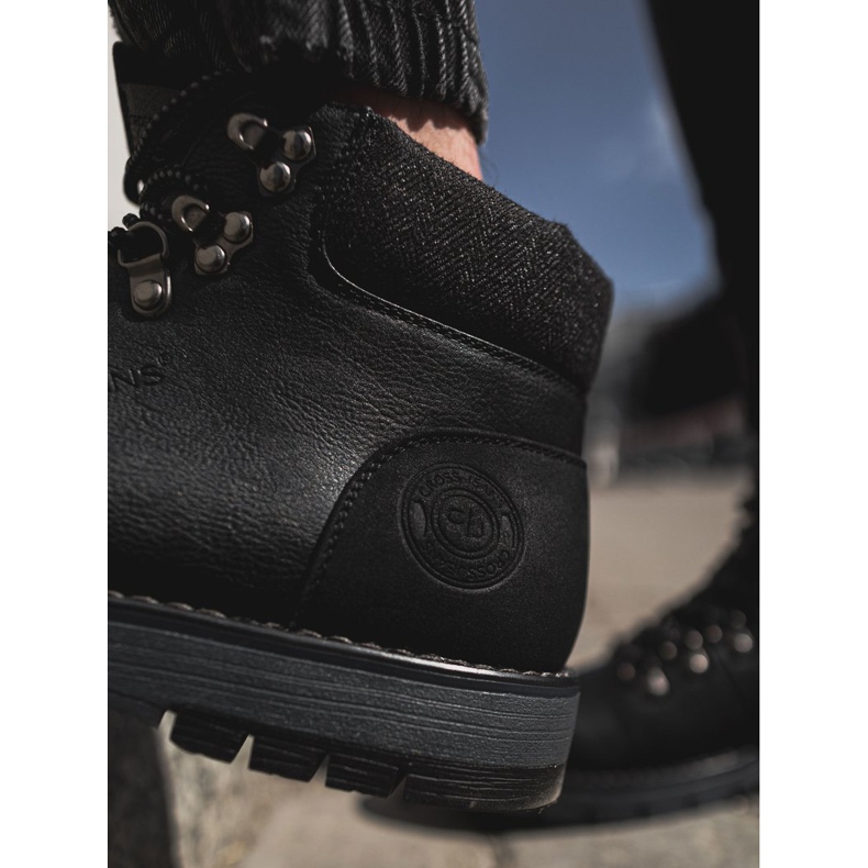 Trappers masculino cross jeans preto EE1R4081C 1