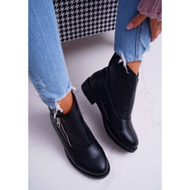 BUGO Botas femininas com zíper preto juno 2
