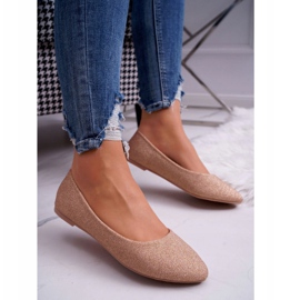 PS1 Bailarinas feminino glitter rosa ouro Fifi dourado 1