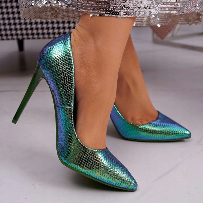 PS1 Stilettos Iridescent Blue WildStar feminino azul 2