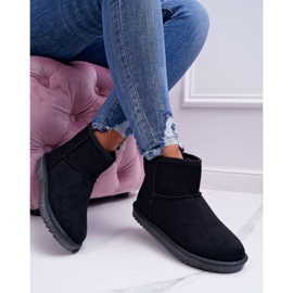 FRJ Botas femininas pretas de neve quente de Bornéu preto 1