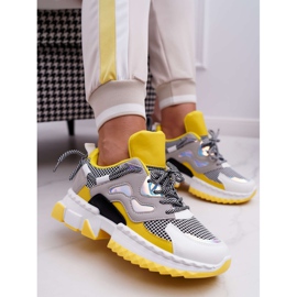 SEA Calçado desportivo feminino colorido amarelo inserções multicolorido 1