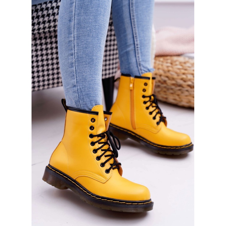 SEA Botas femininas caçadores amarelo gangsta 1
