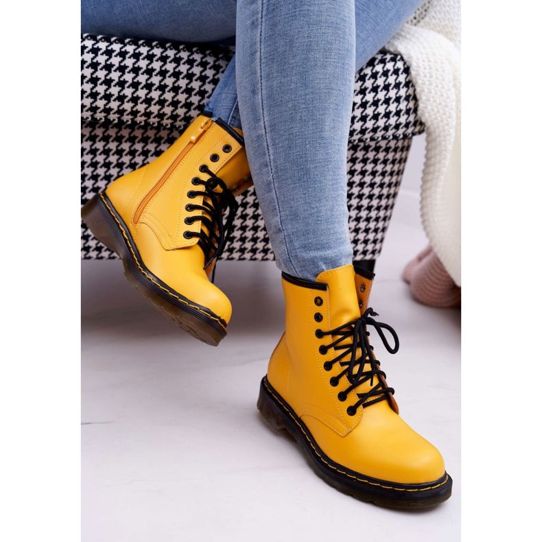 SEA Botas femininas caçadores amarelo gangsta 2