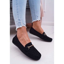 SEA Mocassim preto feminino de camurça de Sonnero 1