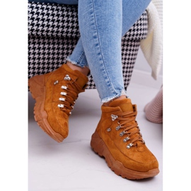 BUGO Sapatos de salto alto feminino Camel Unreal castanho 2