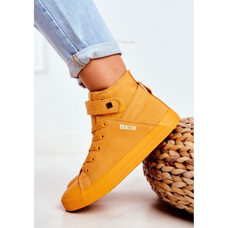 Tênis feminino Big Star Amarelo FF274581 1