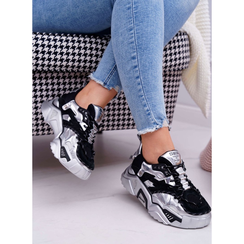 Calçados Esportivos Femininos Big Star por Daniel Lopez Preto Prata FF274A527 cinza 2