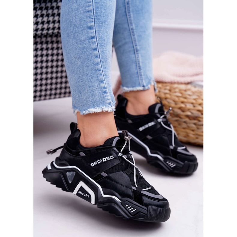 Sapatas esportivas femininas Big Star por Daniel Lopez Black FF274A541 preto 1