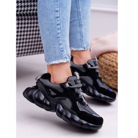 Sapatas esportivas femininas Big Star por Daniel Lopez Preto Cinza FF274A553 1