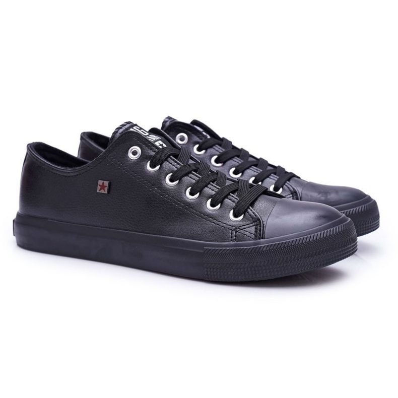 Tênis masculino baixo Big Star preto V174345 1