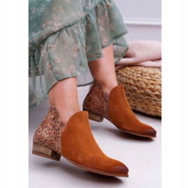 Botas rasteiras femininas Maciejka Spring Couro Vermelho 04091-49 marrom 1