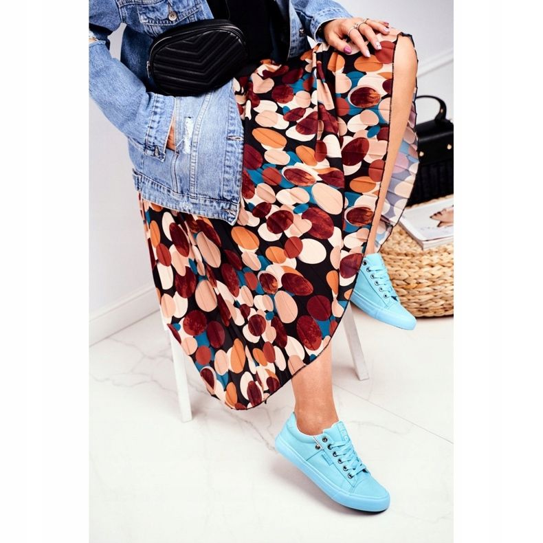 Tênis feminino Big Star turquesa AA274512 verde 2