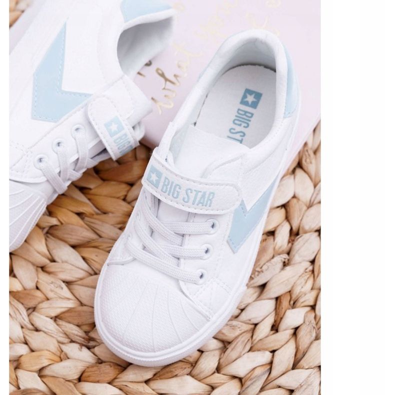 Big Star Tênis infantil estrela grande infantil com velcro branco FF374120 2 Big Star Tênis infantil estrela grande infantil com velcro branco FF374120 2