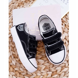Sapatilhas de tênis infantis Big Star com velcro preto FF374062 1