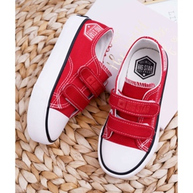 Big Star Tênis infantil estrela grande com velcro vermelho FF374063 2