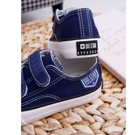 Big Star Tênis infantil estrela grande com velcro azul marinho FF374064 azul-marinho 2