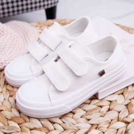 Big Star Tênis infantil grande estrela infantil com velcro branco FF374096 1