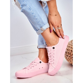 Tênis feminino Big Star rosa claro DD274443 1