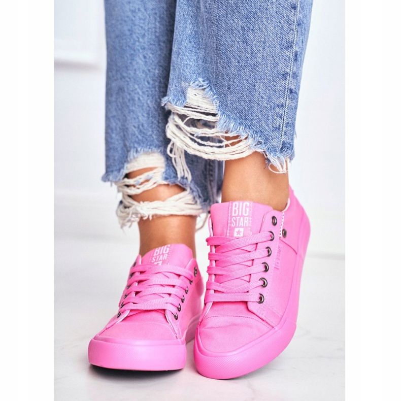 Tênis feminino Big Star rosa AA274509 2