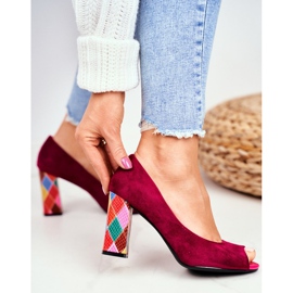 Bombas Femininas Sergio Leone Suede Fuchsia PB135 Be Mine! rosa 2