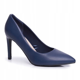 Vinceza Clássico feminino de salto alto azul marinho Marinne azul-marinho 1