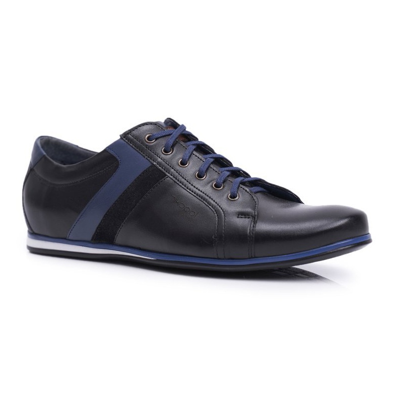 Sapatos Brogues Masculinos Casual Couro Nikopol Preto 1721 1