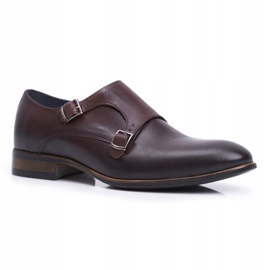 Couro Brogues Masculino Monge Nikopol Castanho 1720 1