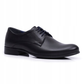 Sapatos Brogues Masculinos Casual Couro Nikopol Preto 1738 1