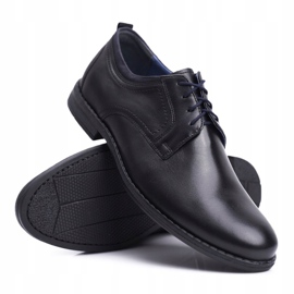 Sapatos Brogues Masculinos Casual Couro Nikopol Preto 1726 2
