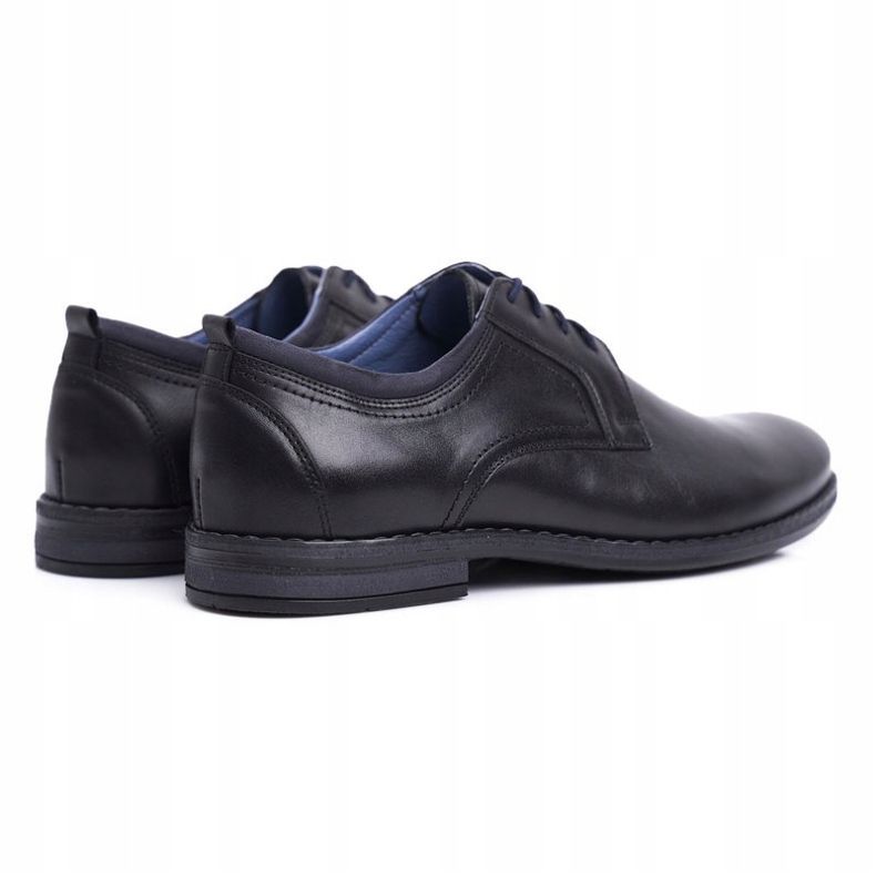 Sapatos Brogues Masculinos Casual Couro Nikopol Preto 1726 1