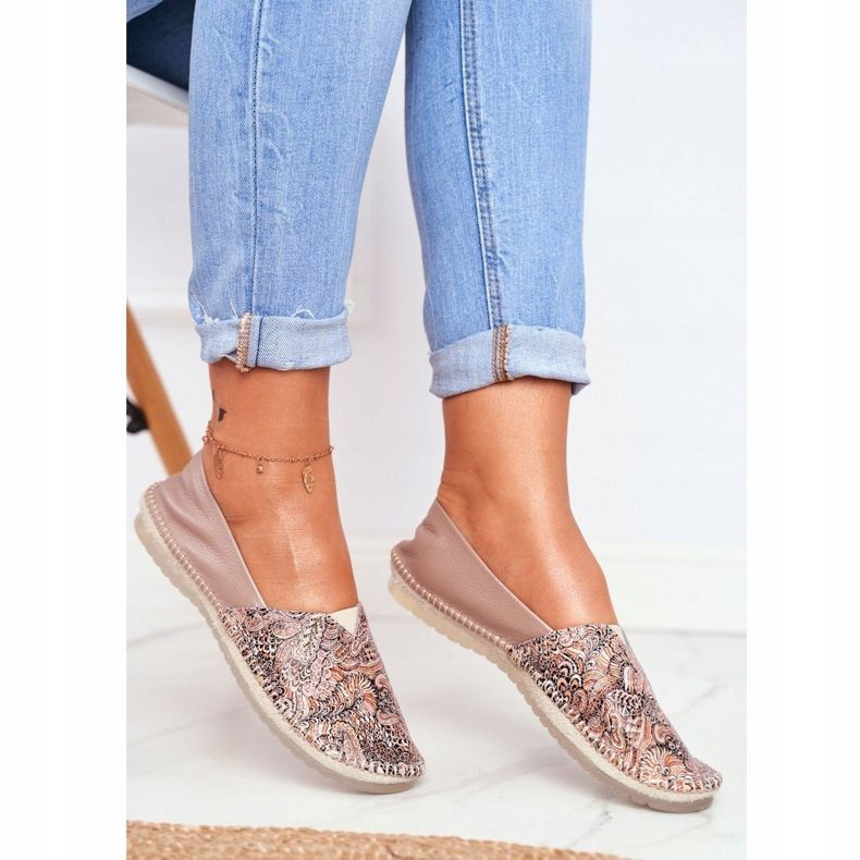 Bailarinas Maciejka Couro Bege Feminino 01930-59 / 00-0 1