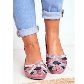 Bailarinas Maciejka Feminino Couro Rosa 01358 2