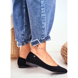 Bailarinas de camurça feminino Sergio Leone BL611 preto Nemsis 2