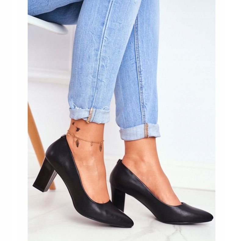 Bombas Femininas Sergio Leone PB403 Preto Herline 1