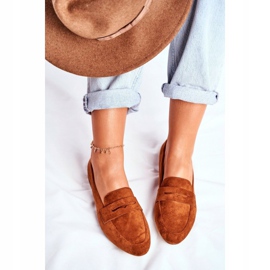 Mocassim feminino camurça Sergio Leone MK734 Camel Nebbi castanho 1