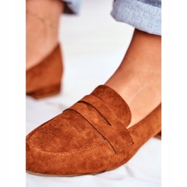 Mocassim feminino camurça Sergio Leone MK734 Camel Nebbi castanho 2