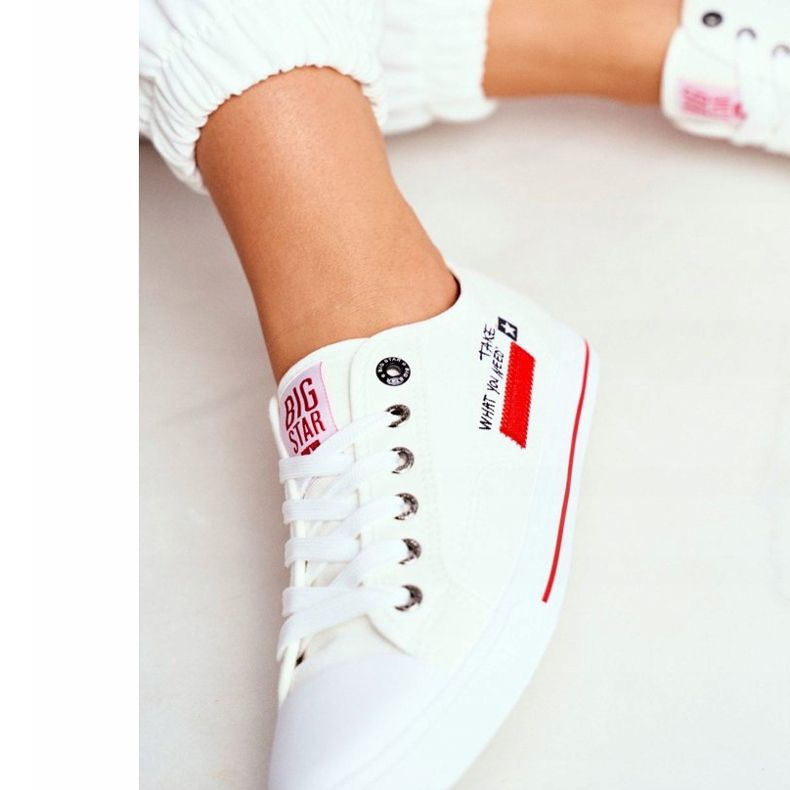 Tênis feminino Big Star Branco FF274079 2