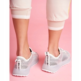 Sapatas esportivas femininas Big Star White FF274349 branco 1