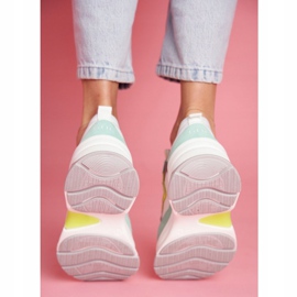 Calçados esportivos femininos em couro GOE Branco Menta FF2N3011 verde 1