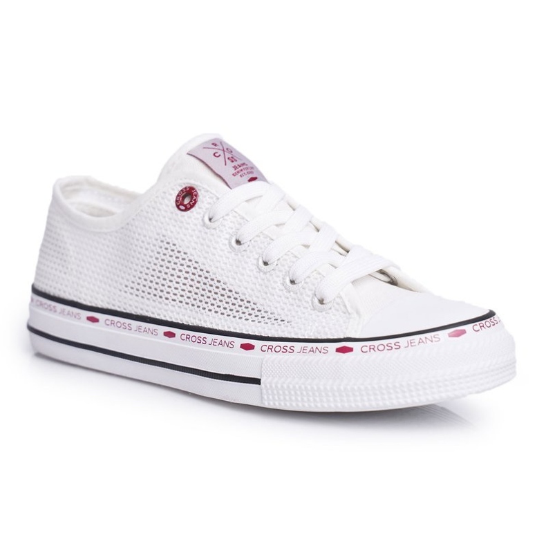 Tênis feminino cross jeans malha branca FF2R4016C branco 2