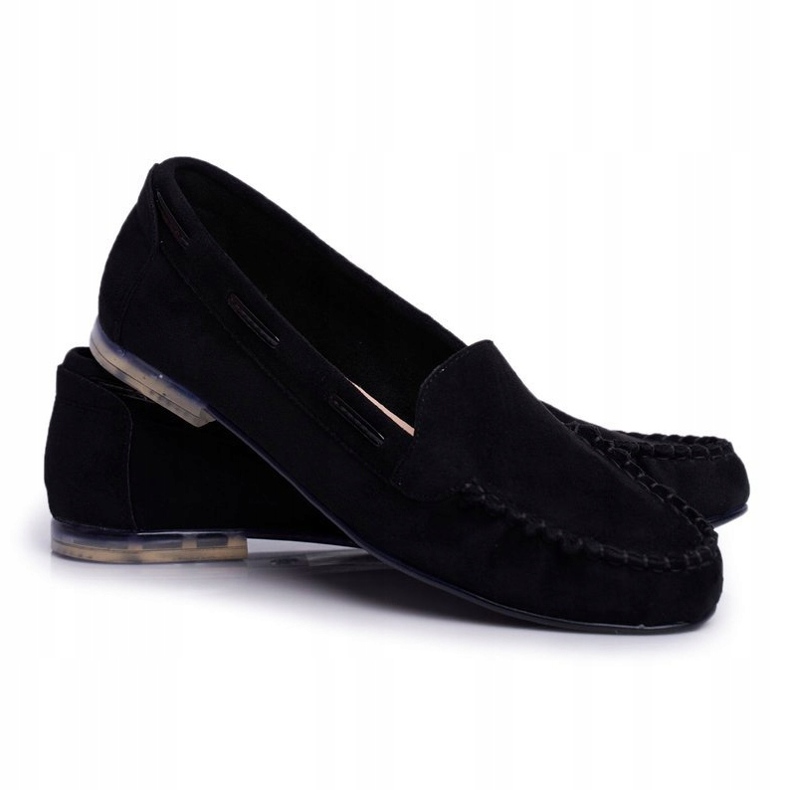 Mocassim feminino Sergio Leone camurça preto MK722 1
