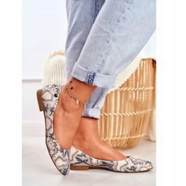 Bailarinas femininas Sergio Leone White Snake BL611 Nemsis branco cinza multicolorido 1