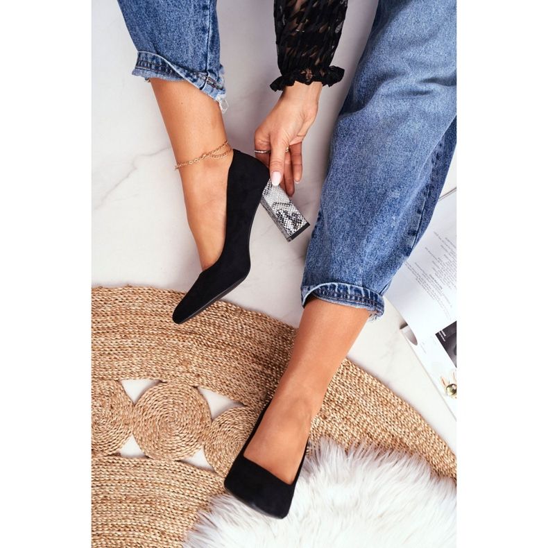 Sapatos de salto feminino Sergio Leone Preto PB216 1