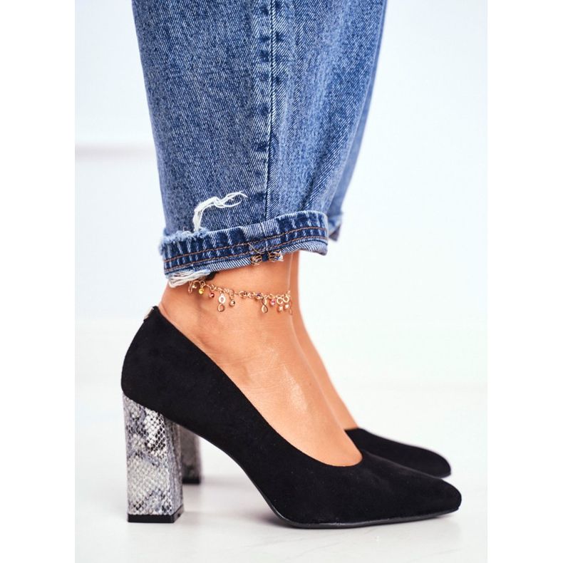 Sapatos de salto feminino Sergio Leone Preto PB216 2