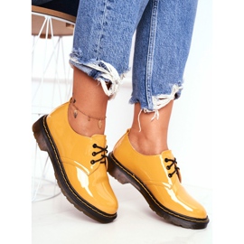 SEA Brogues feminino lacado amarelo melhora! 2