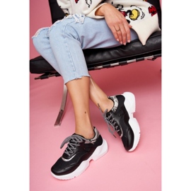 PS1 Sapatos esportivos femininos Snake Black Giselle preto 1