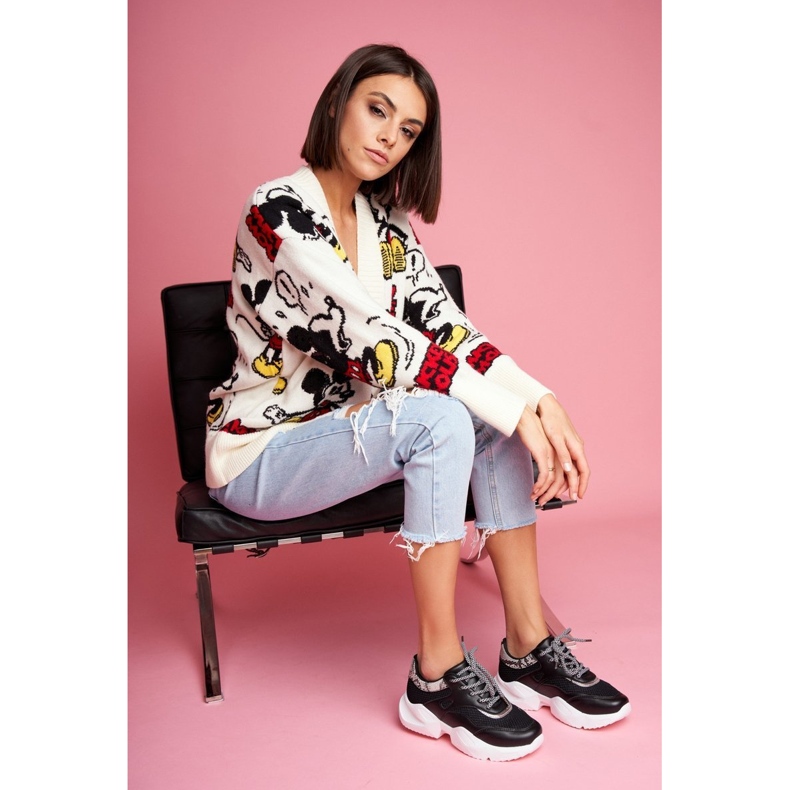 PS1 Sapatos esportivos femininos Snake Black Giselle preto 2