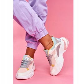 PS1 Calçados Esportivos Femininos Colorido Rosa Pinner branco multicolorido 1